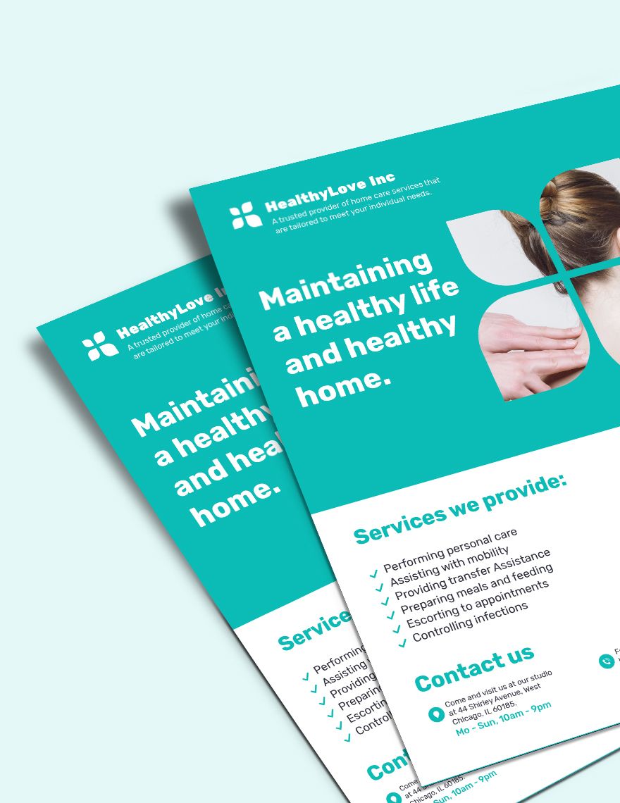 Home Healthcare Flyer Editable