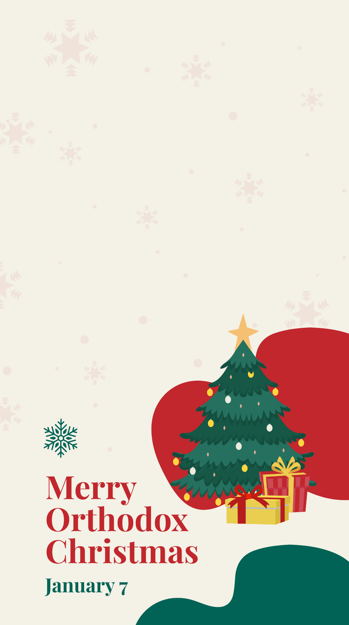 Merry Orthodox Christmas Snapchat Geofilter Template