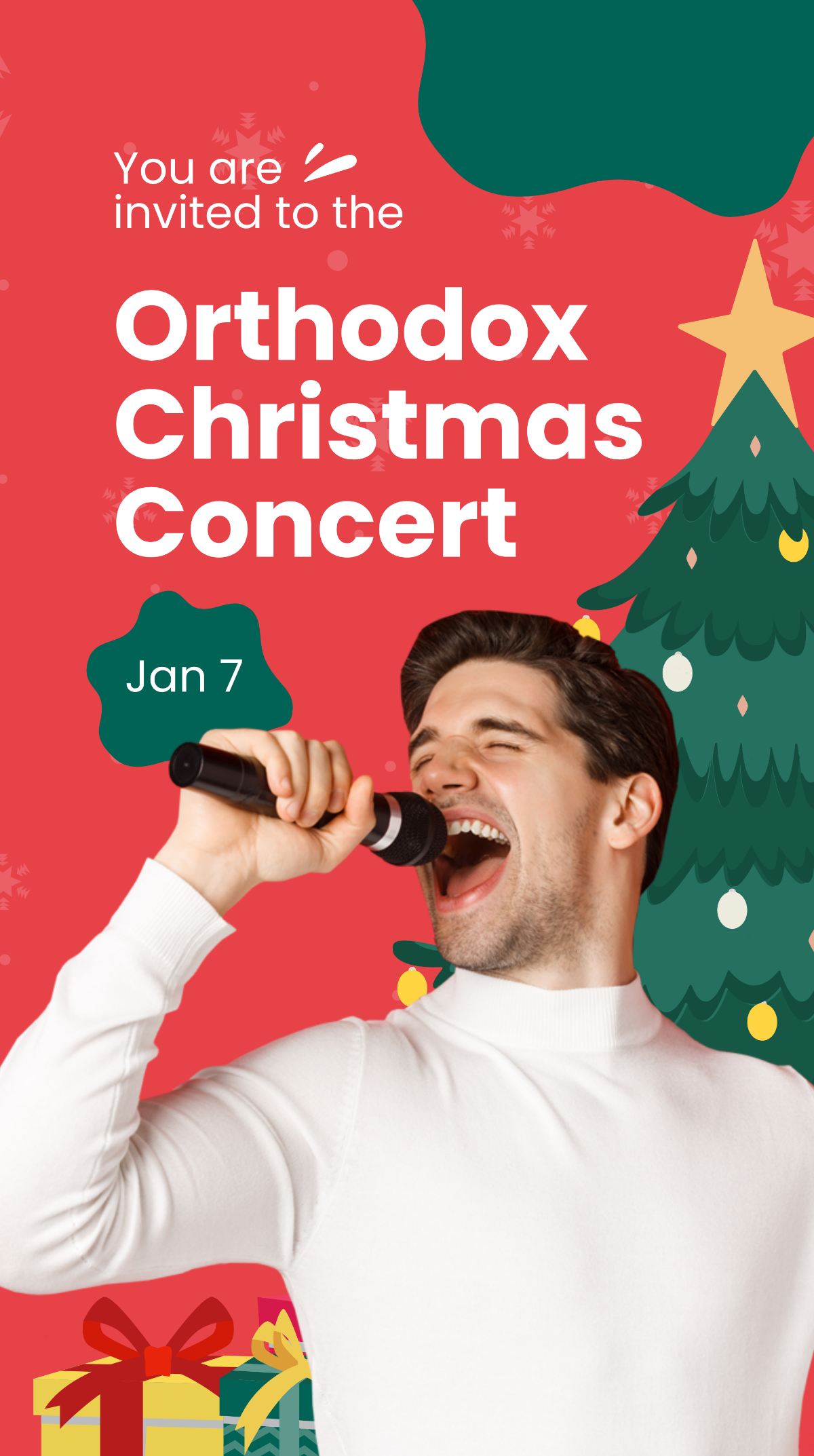 Orthodox Christmas Concert Instagram Story Template