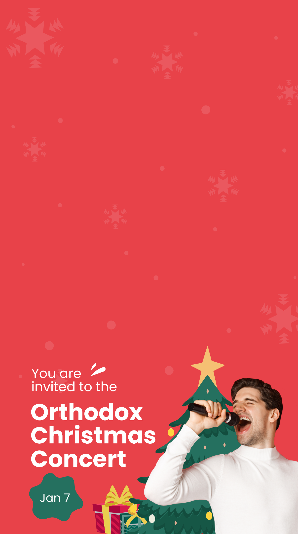 Orthodox Christmas Concert Snapchat Geofilter Template