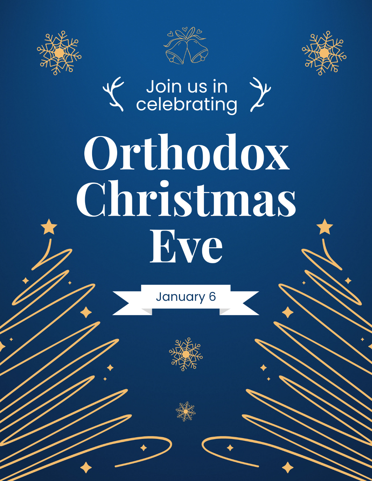 Orthodox Christmas Eve Flyer