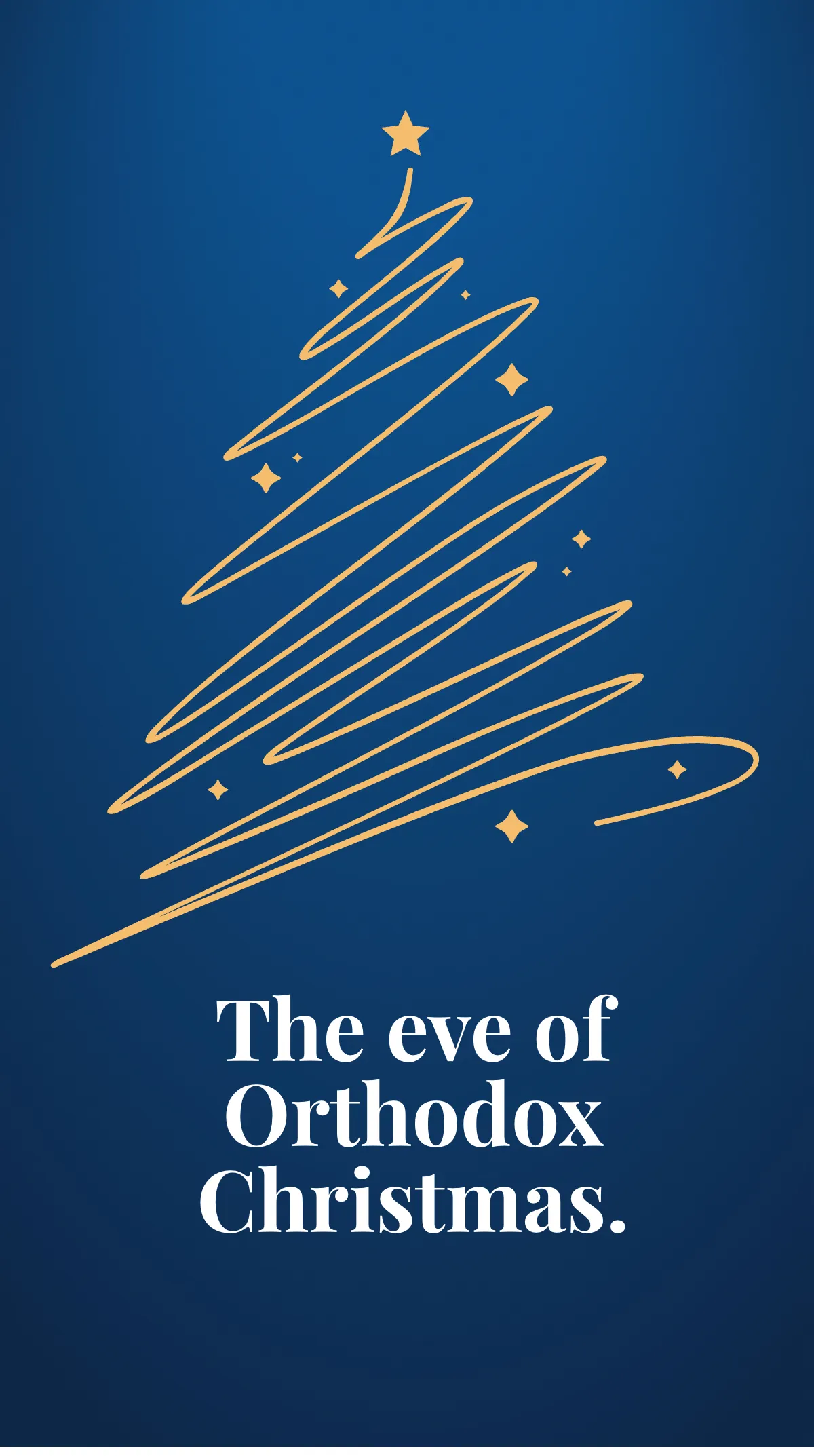 Free Orthodox Christmas Eve Instagram Story Template to Edit Online