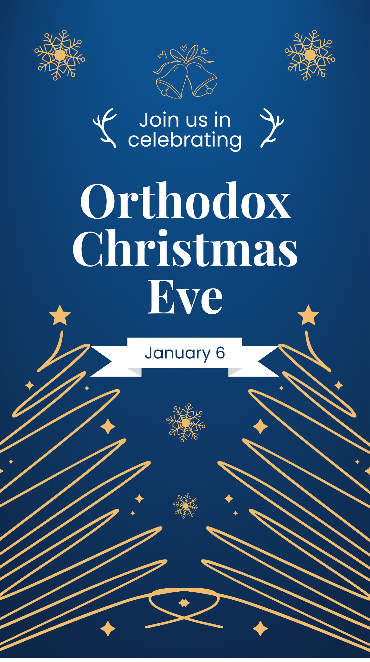 Free Orthodox Christmas Eve Instagram Story Template
