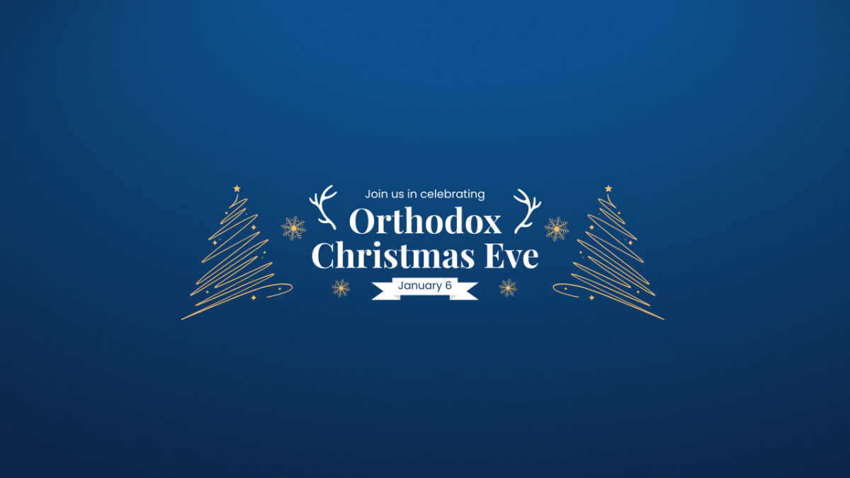 Orthodox Christmas Eve Youtube Banner Template