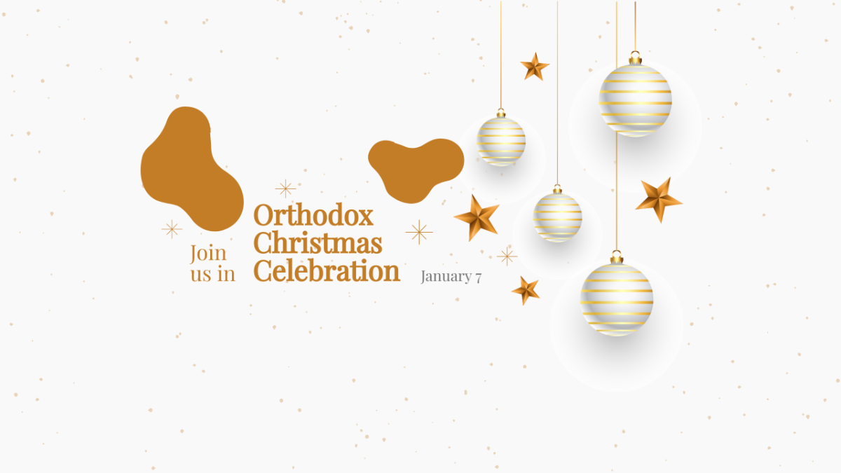 Orthodox Christmas Celebration Youtube Banner Template