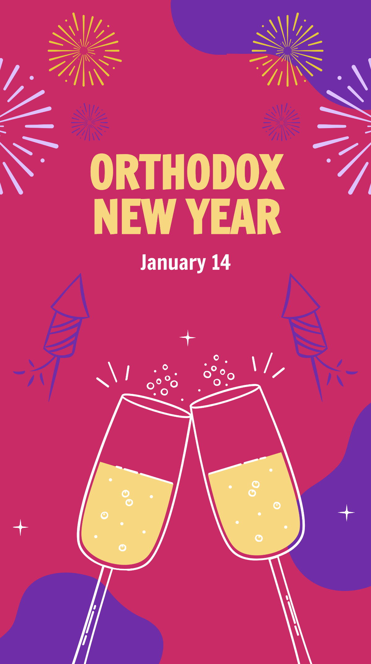 Happy Orthodox New Year Instagram Story Template