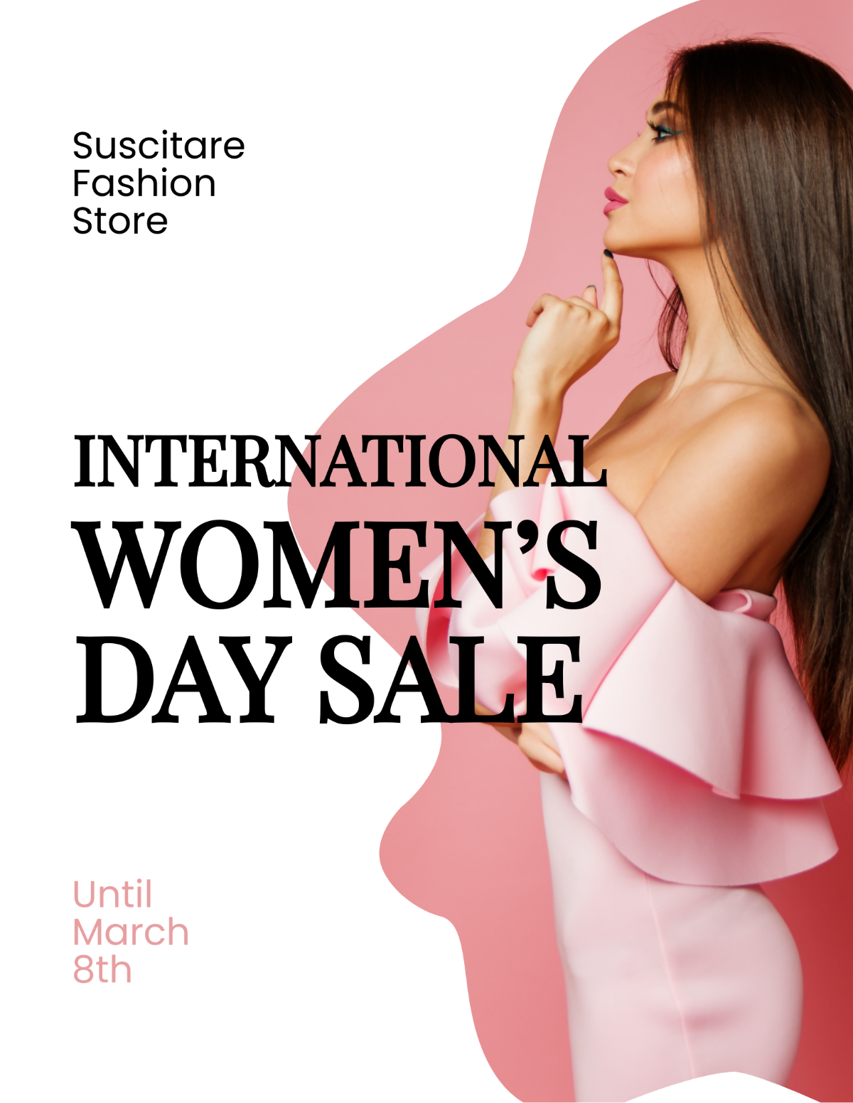 International Women's Day Sale Flyer Template