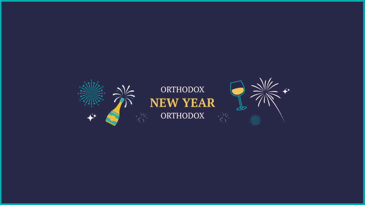 Orthodox New Year Event Youtube Banner Template