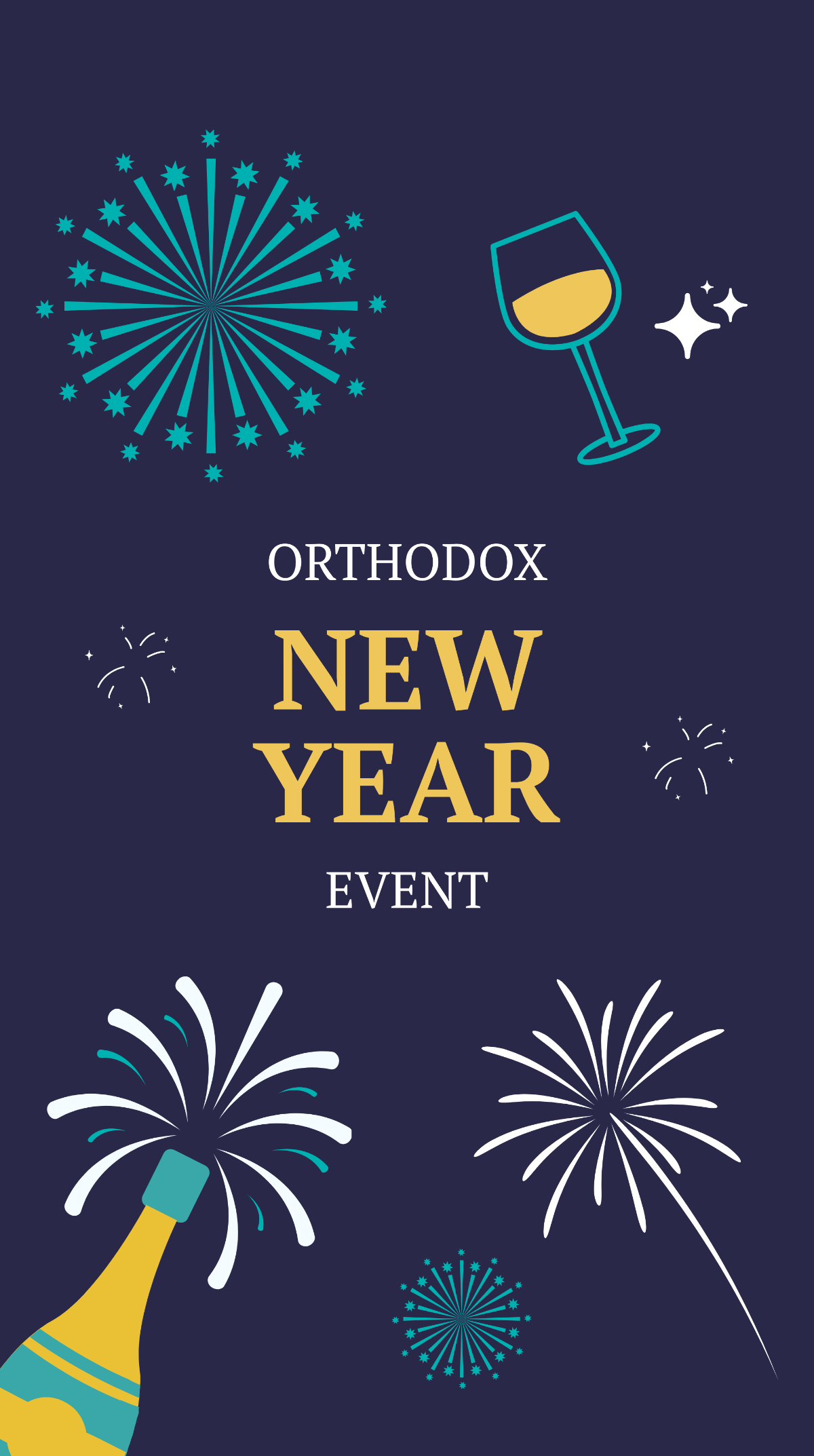 Free Orthodox New Year Event Instagram Story Template