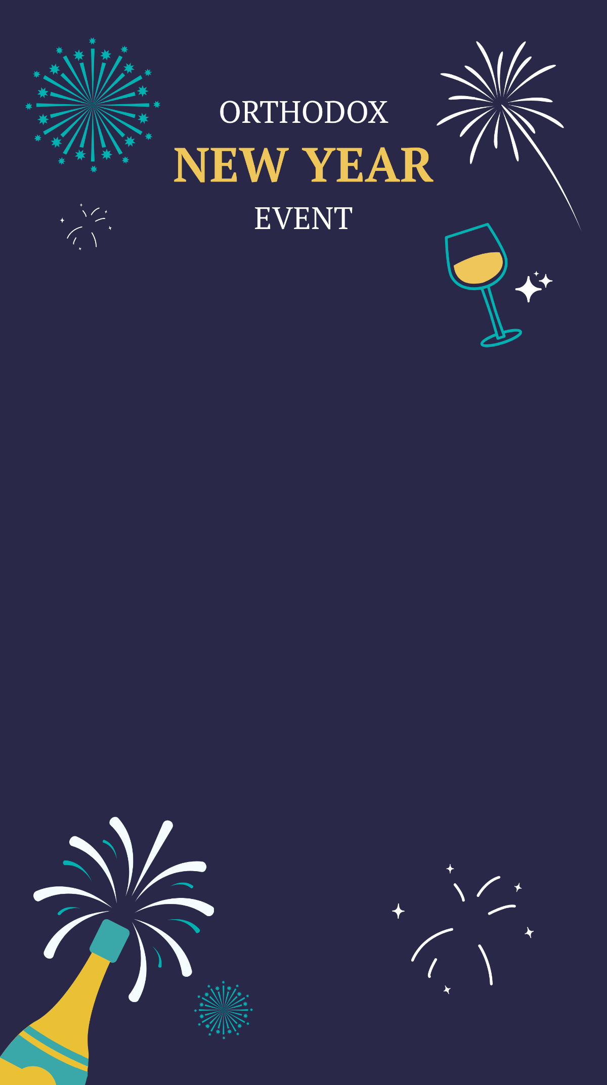 Free Orthodox New Year Event Snapchat Geofilter Template