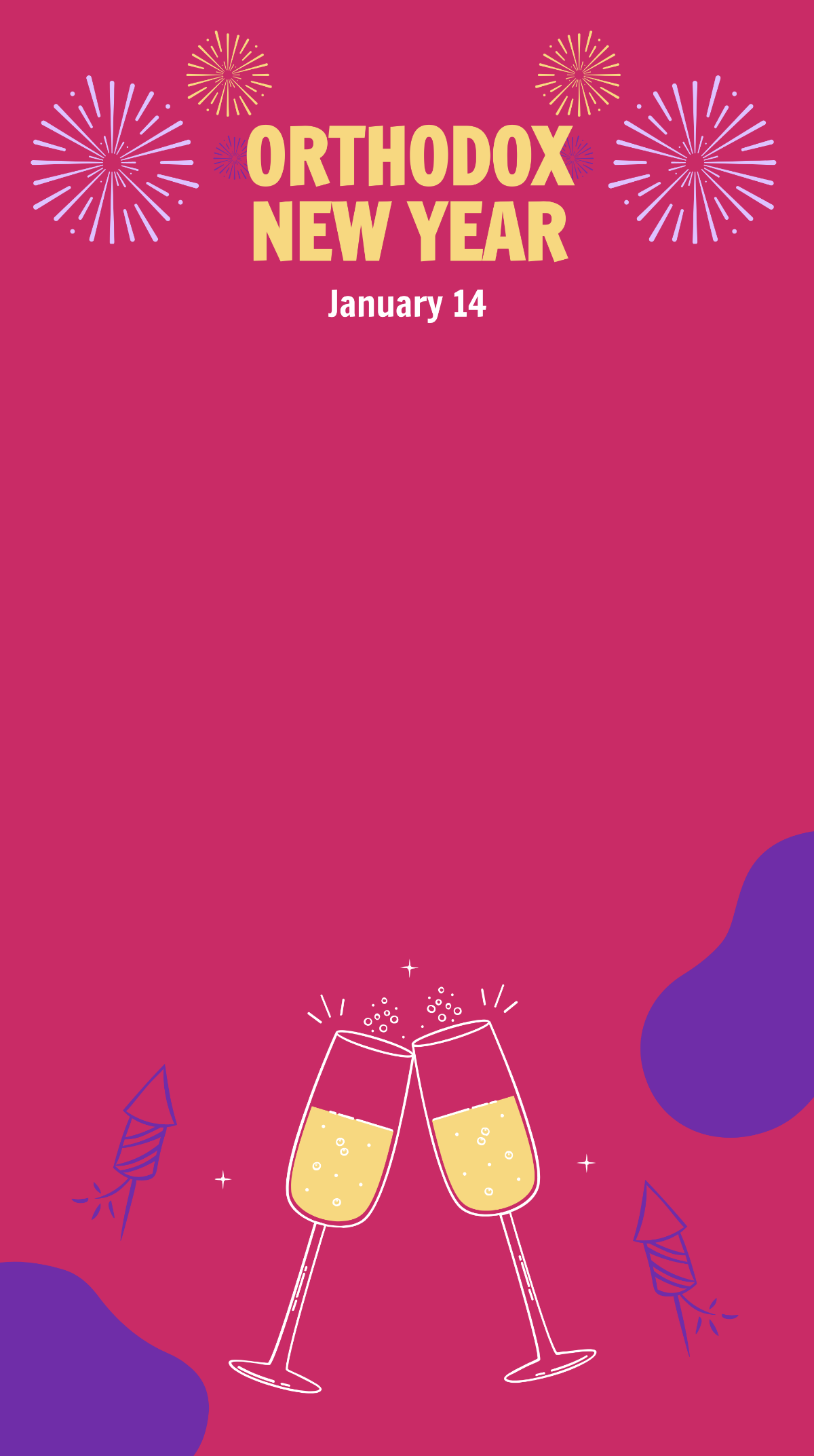Happy Orthodox New Year Snapchat Geofilter Template