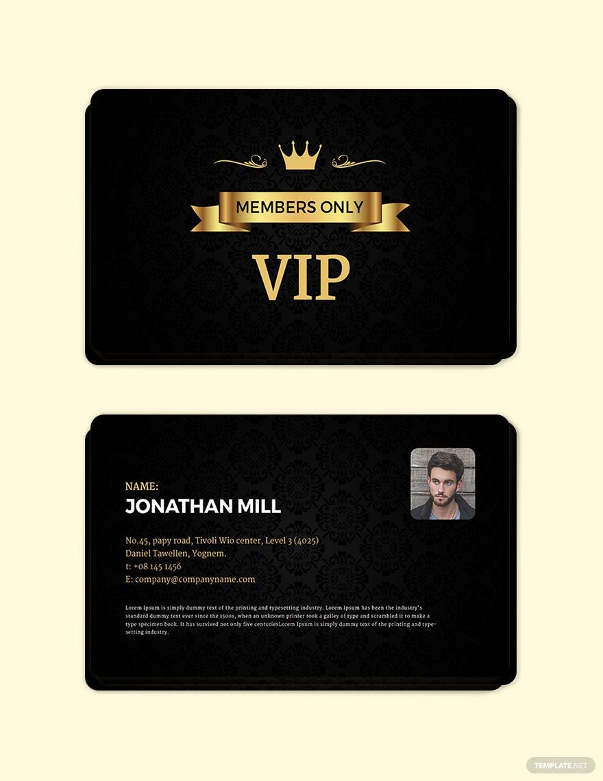 Fan Club Membership Card Template - Download in Word, Illustrator