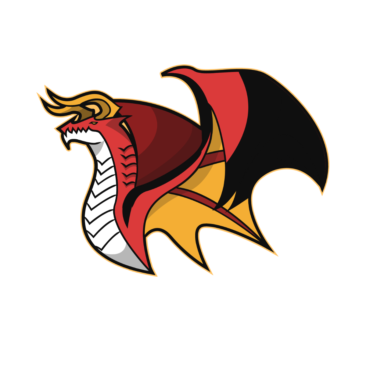 Red Dragon Vector Template
