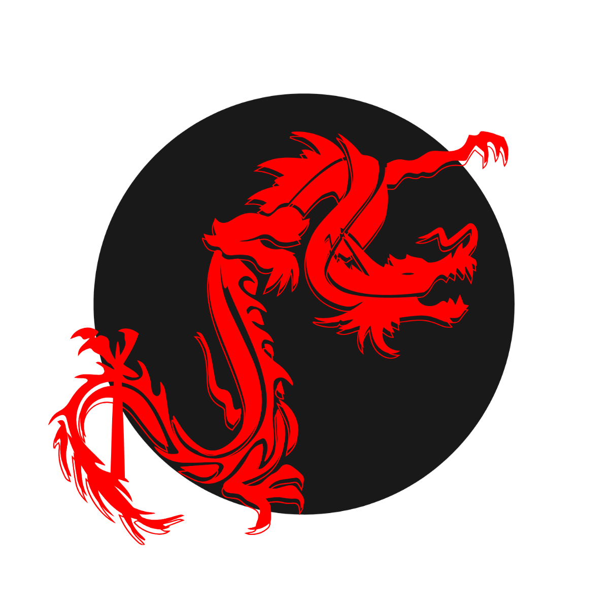 Free Traditional Dragon Vector Template