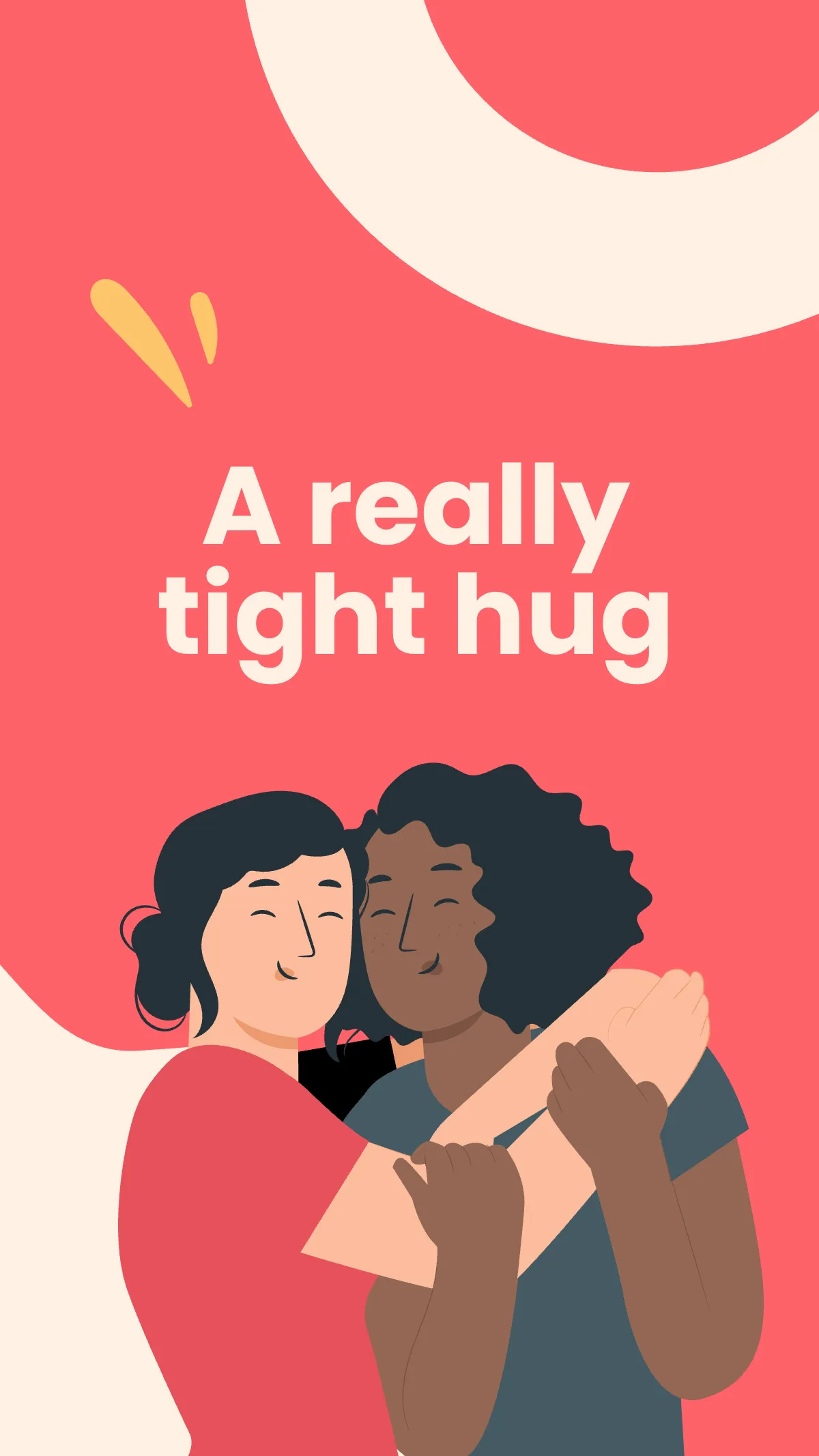 Free National Hugging Day Instagram Story Template to Edit Online