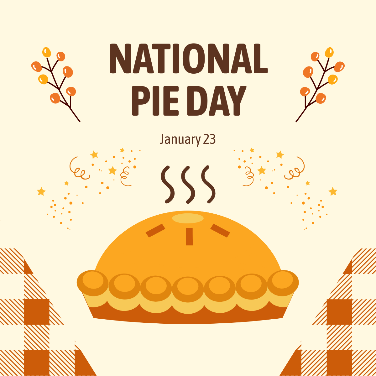 Free National Pie Day Linkedin Post Template