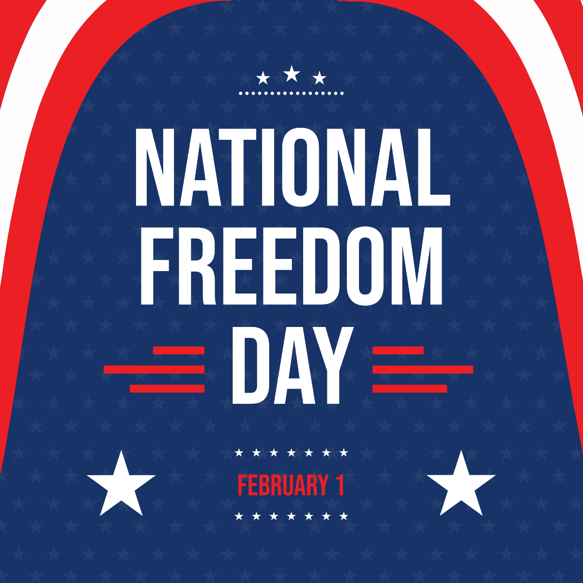 National Freedom Day Instagram Post Template