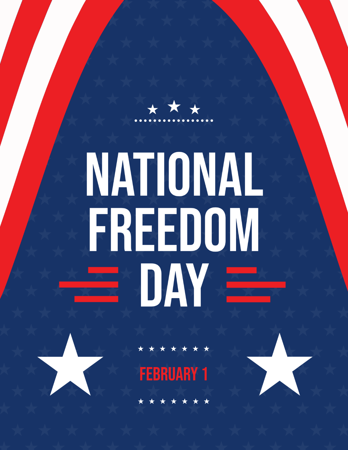 National Freedom Day Flyer Template