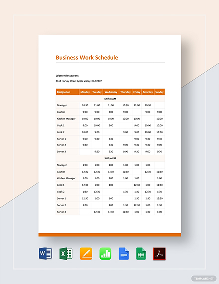 How to Create a Work Schedule for Your Business