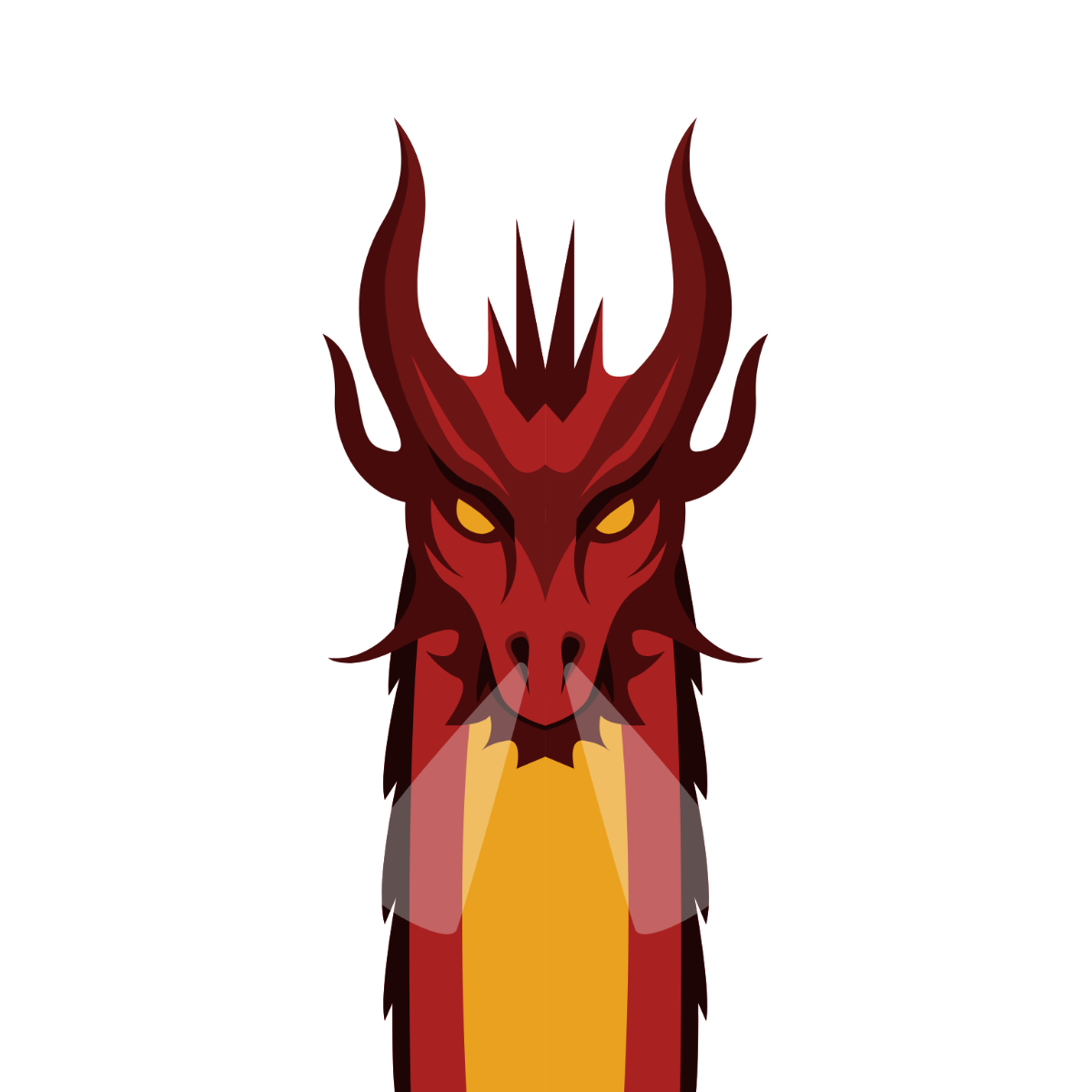 Angry Dragon Vector Template