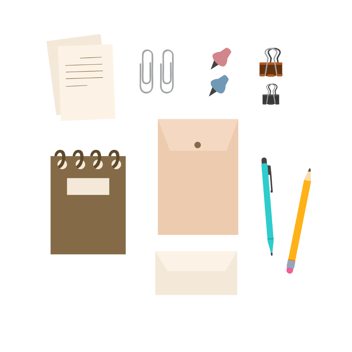 Free Office Stationery Vector Template