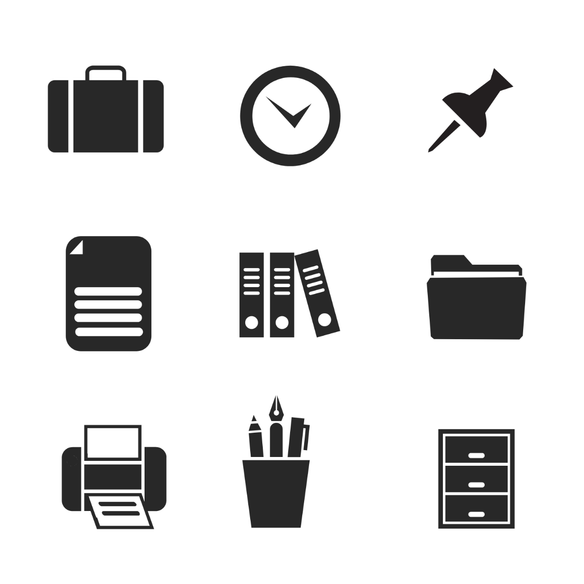 Office Icon Vector Template