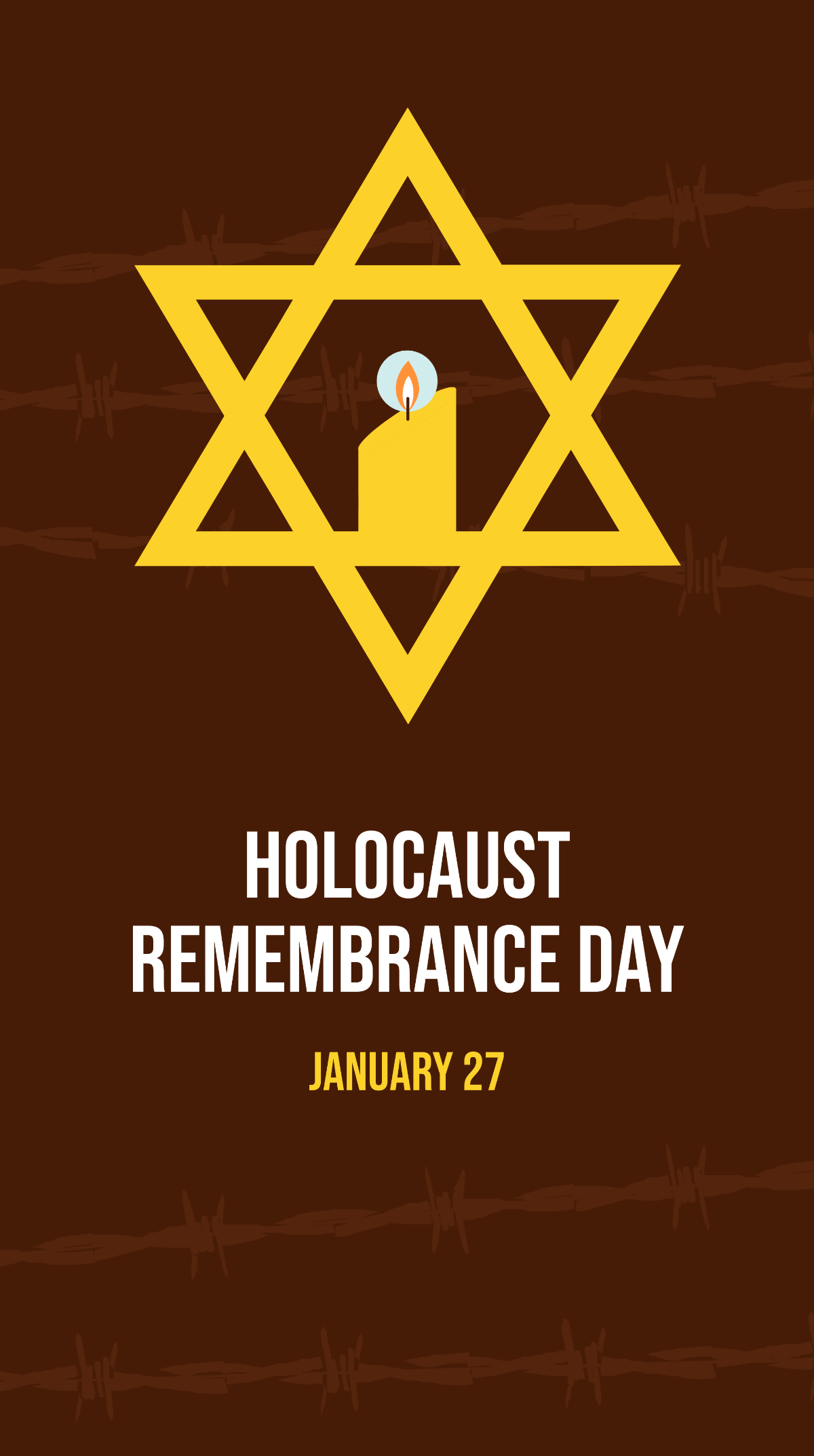 Free Holocaust Remembrance Day Instagram Story Template