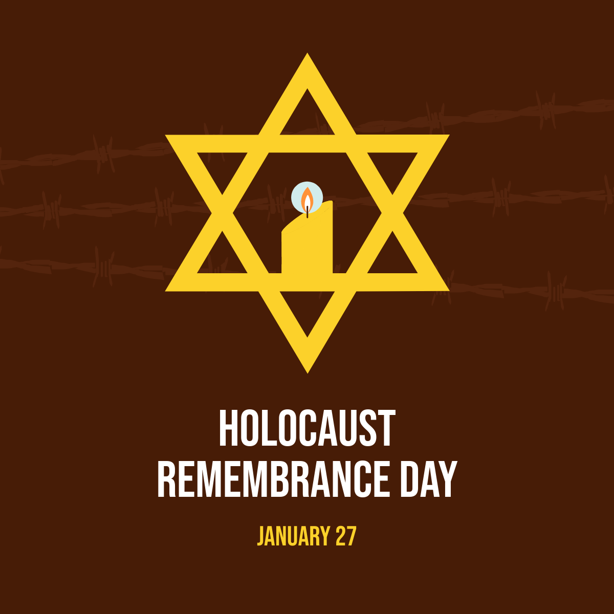 Holocaust Remembrance Day LinkedIn Post