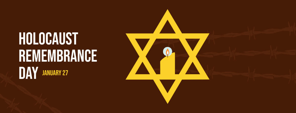 Holocaust Remembrance Day Facebook Cover Template