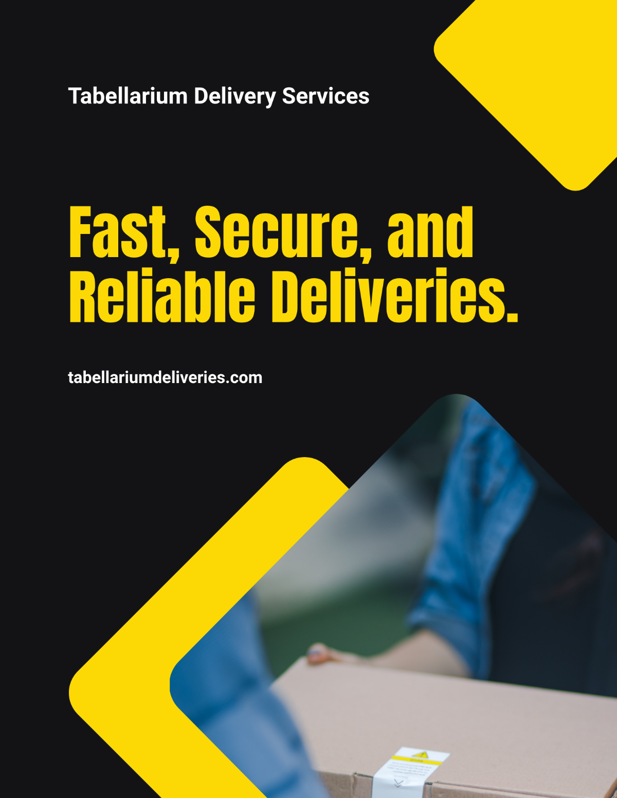 Delivery Service Flyer Template - Edit Online & Download