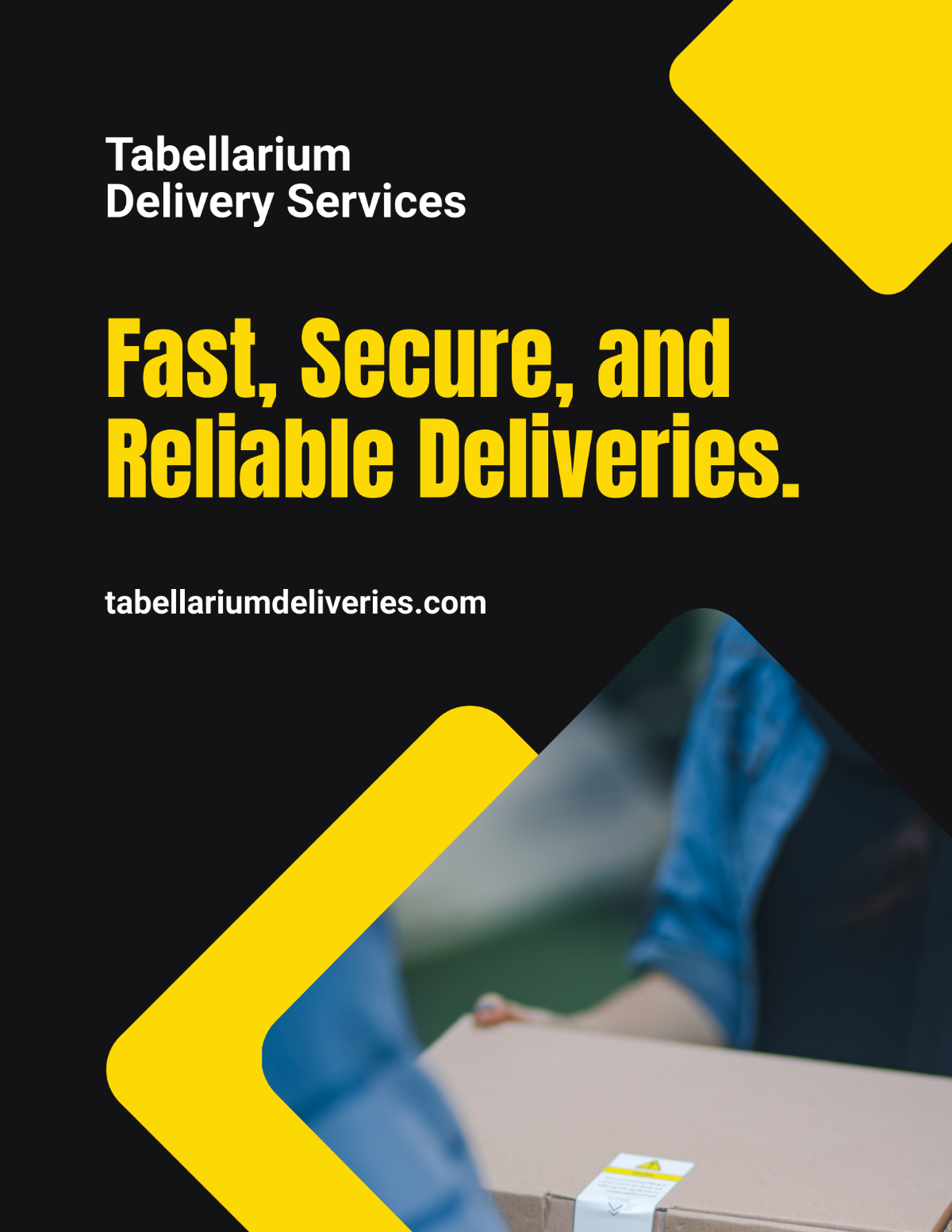 Free Delivery Service Flyer Template