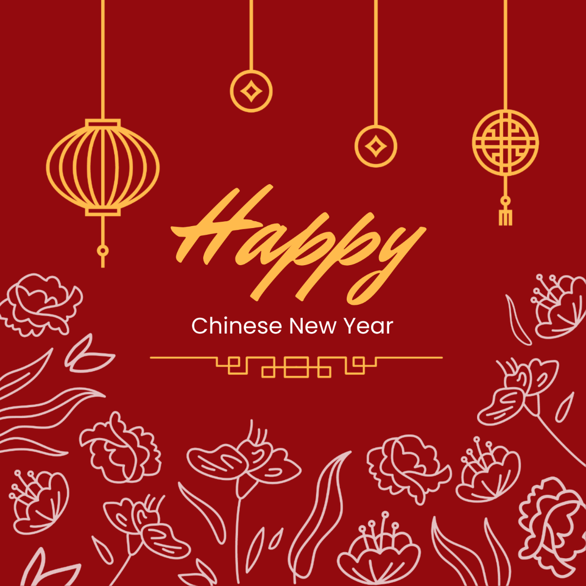 Free Happy Chinese New Year Vector Template
