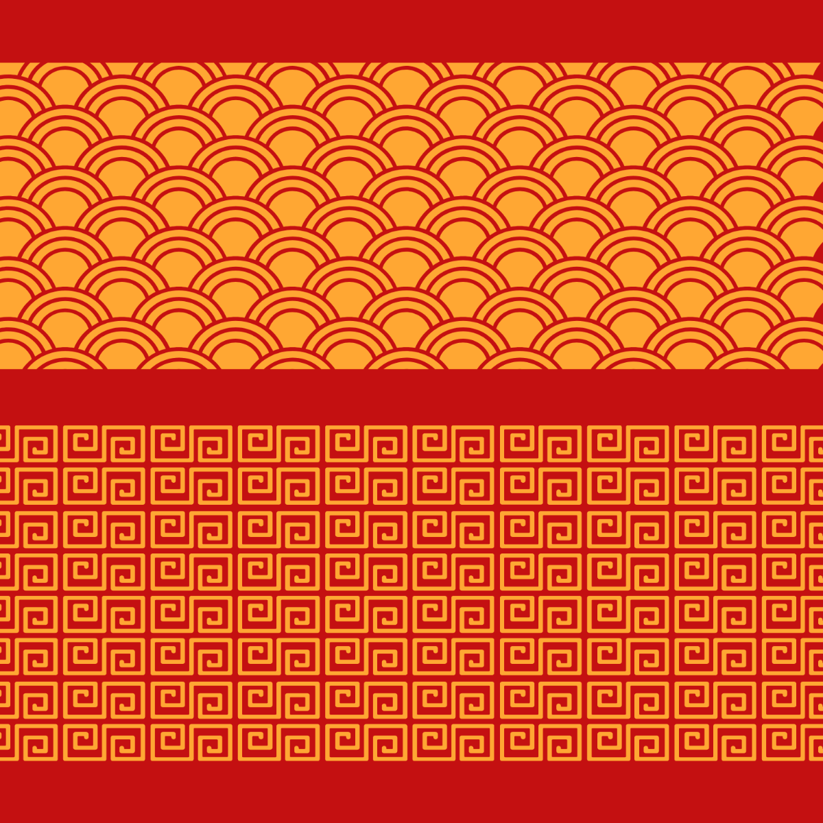 Free Chinese New Year Pattern Vector Template