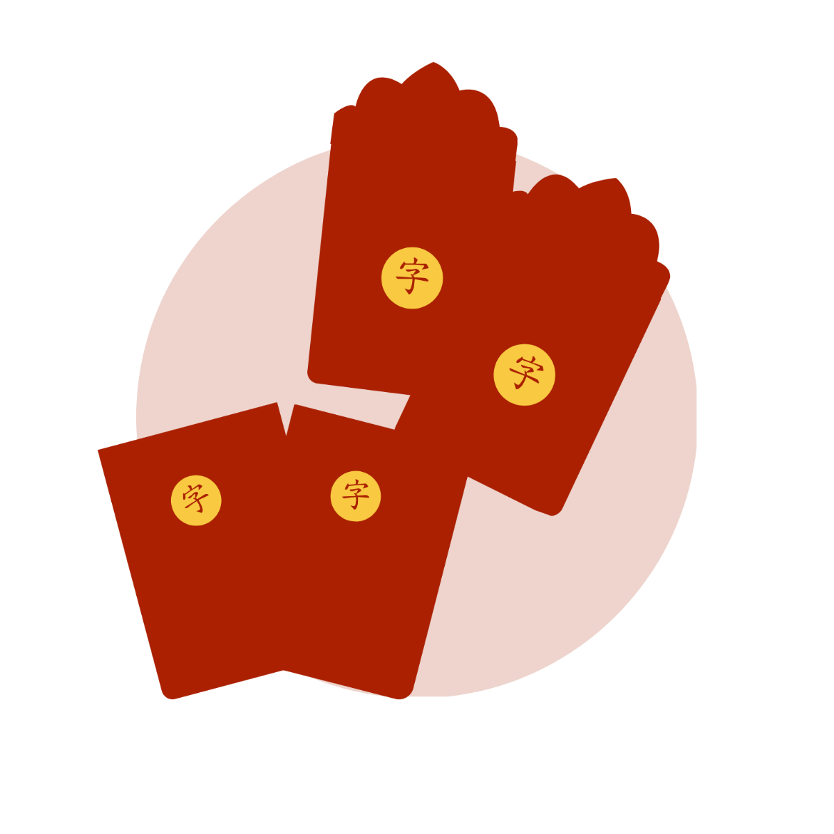 Free Chinese New Year Envelope Vector Template