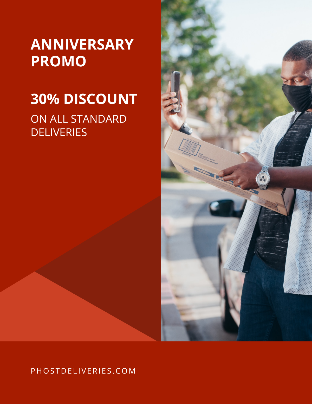 Delivery Discount Flyer Template