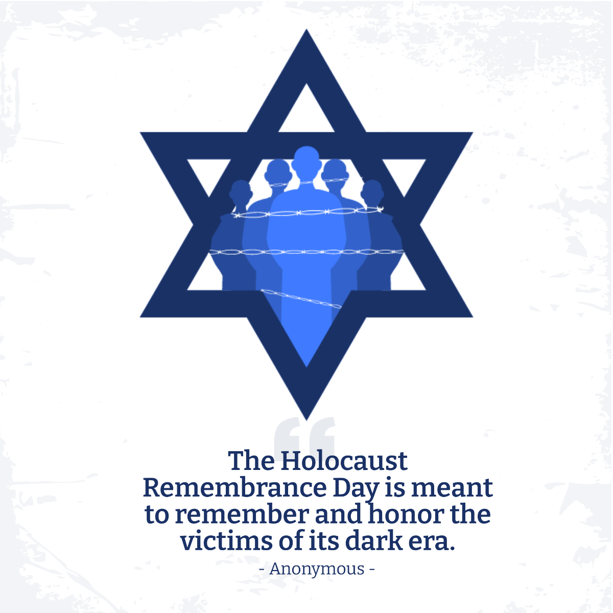 Free Holocaust Remembrance Day Quote Instagram Post Template