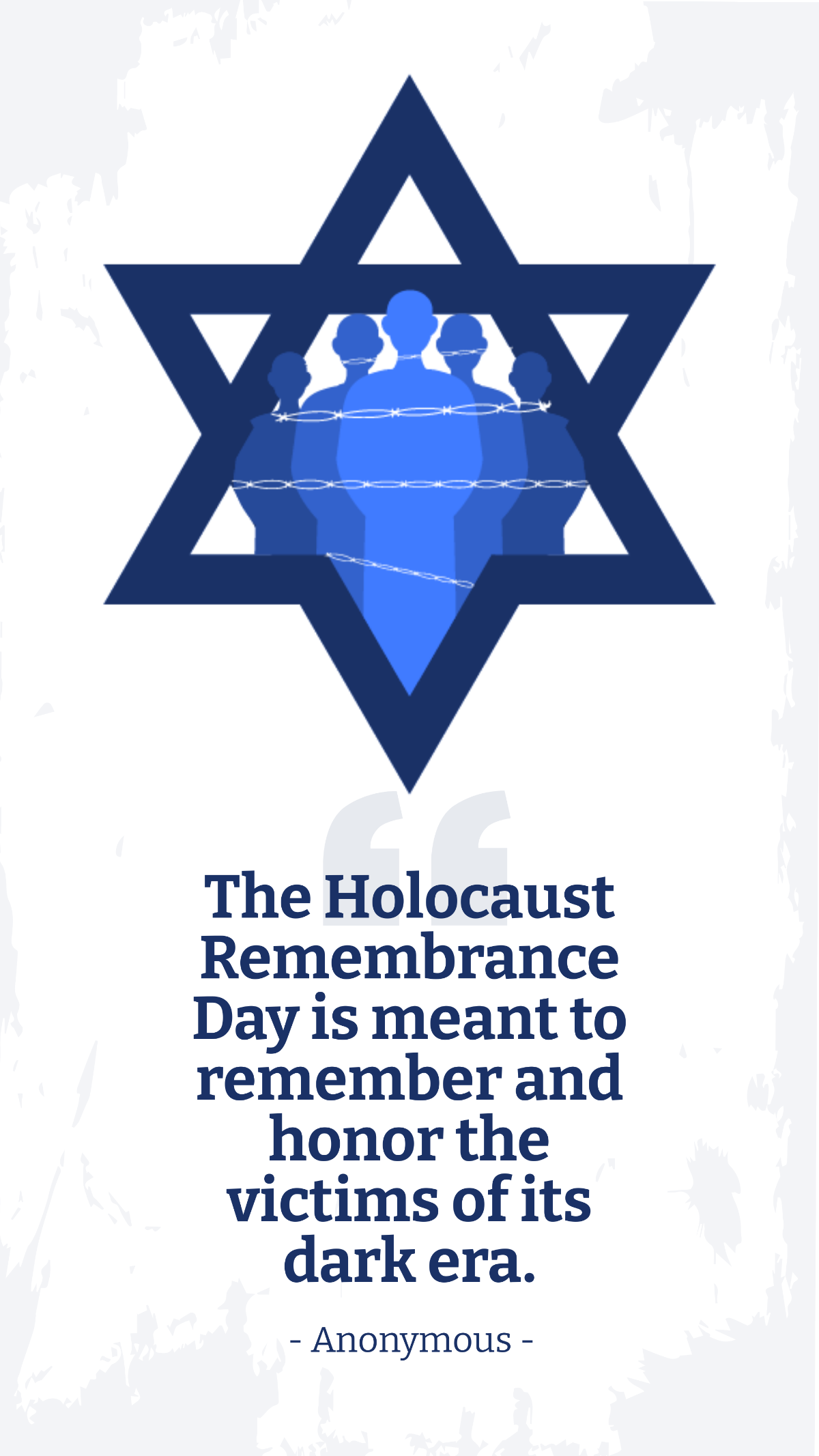 Free Holocaust Remembrance Day Quote Instagram Story Template