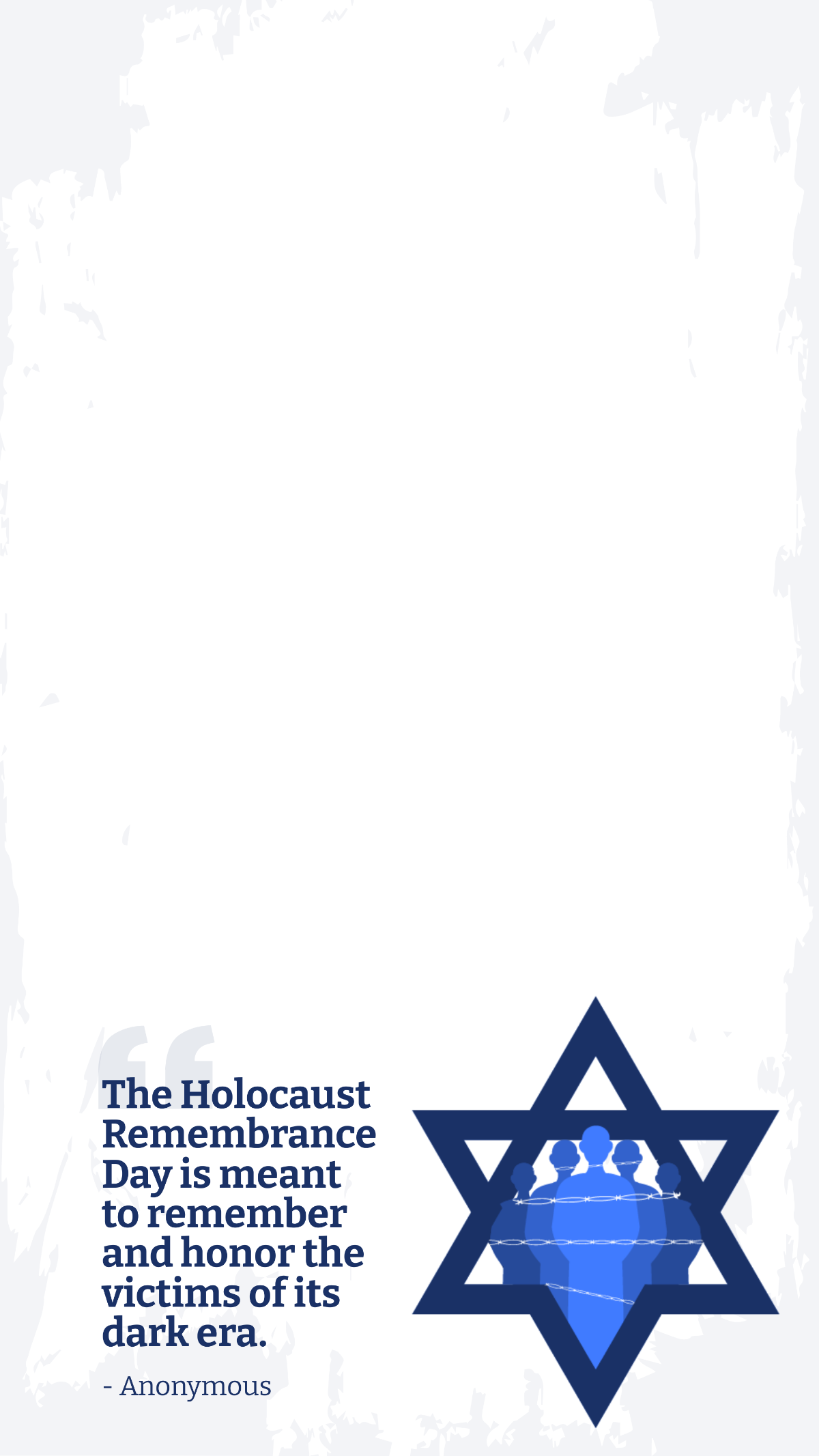 Holocaust Remembrance Day Quote Snapchat Geofilter Template