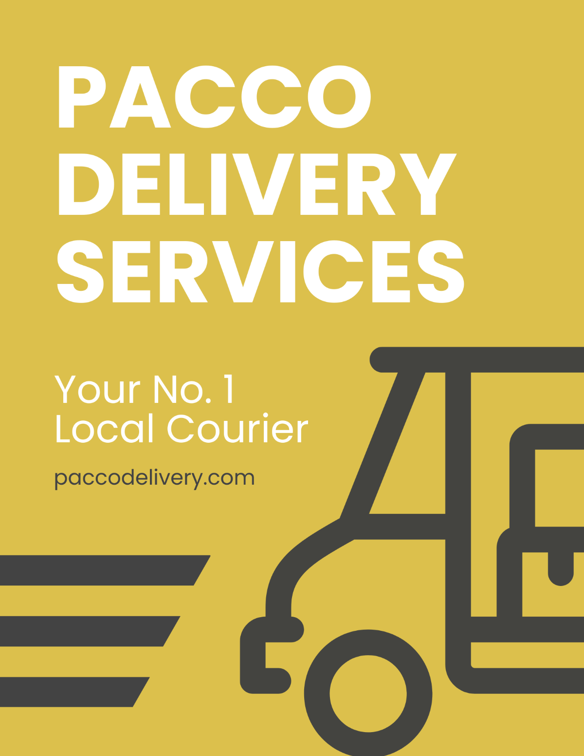 Free Package Delivery Flyer Template