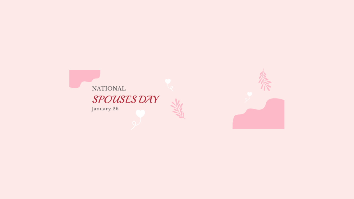 Free Happy National Spouses Day YouTube Banner Template