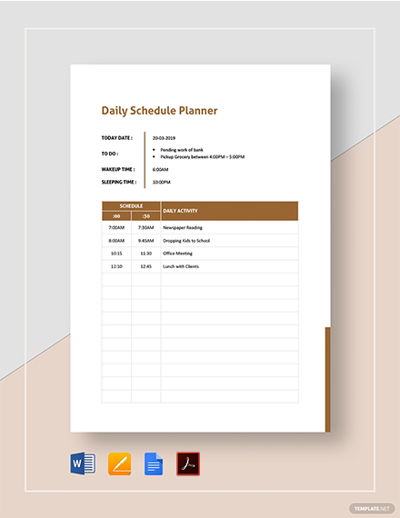 daily schedule planner 2