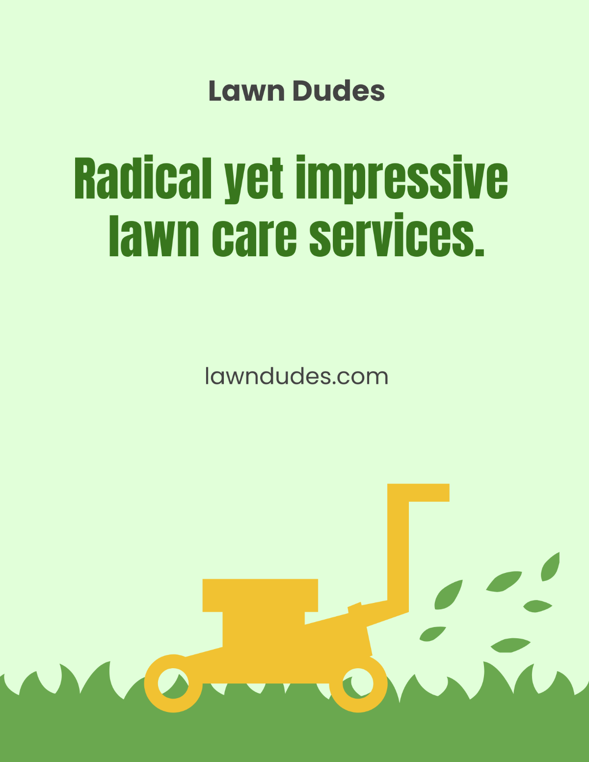 Home Lawn Care Flyer Template