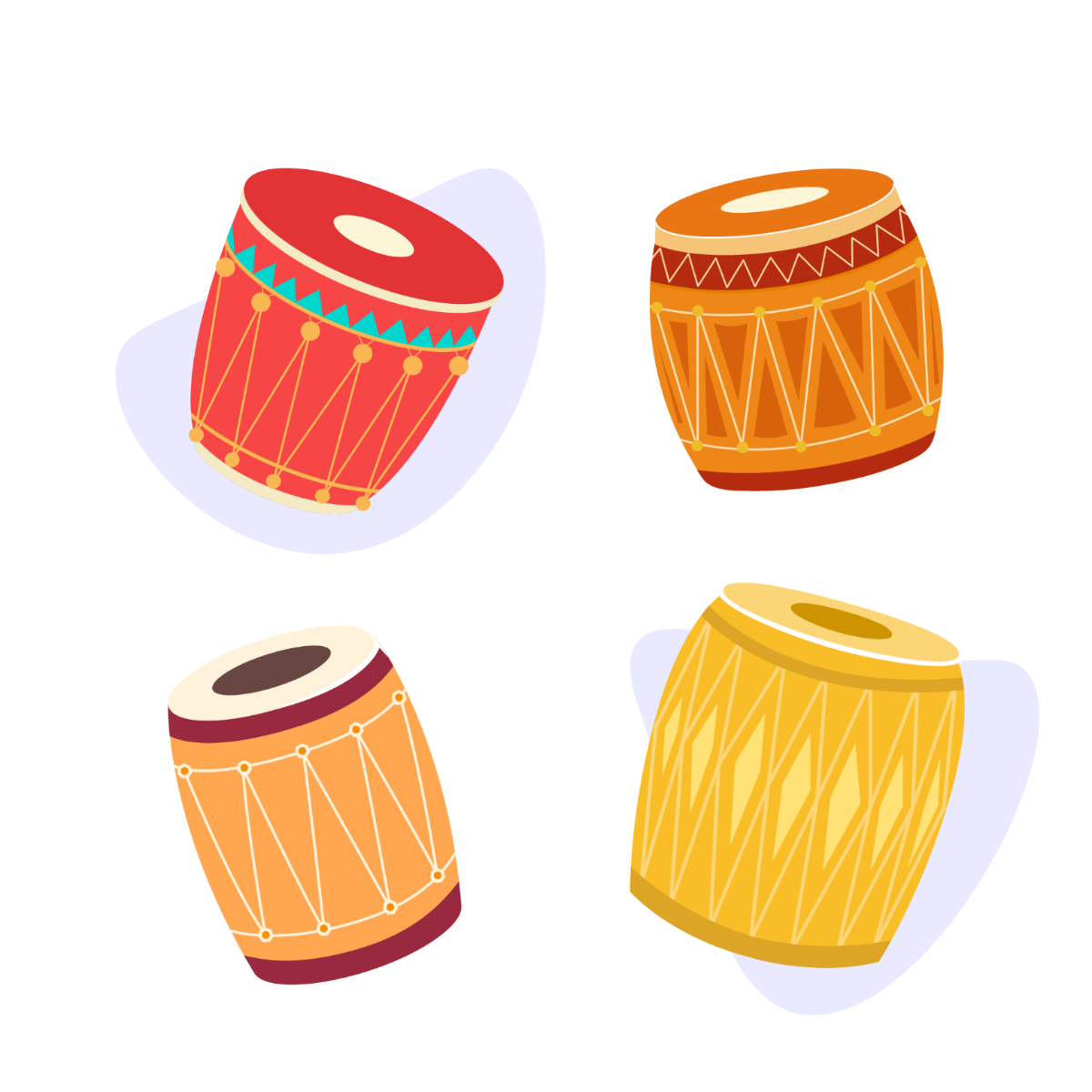 Dhol Vector Template