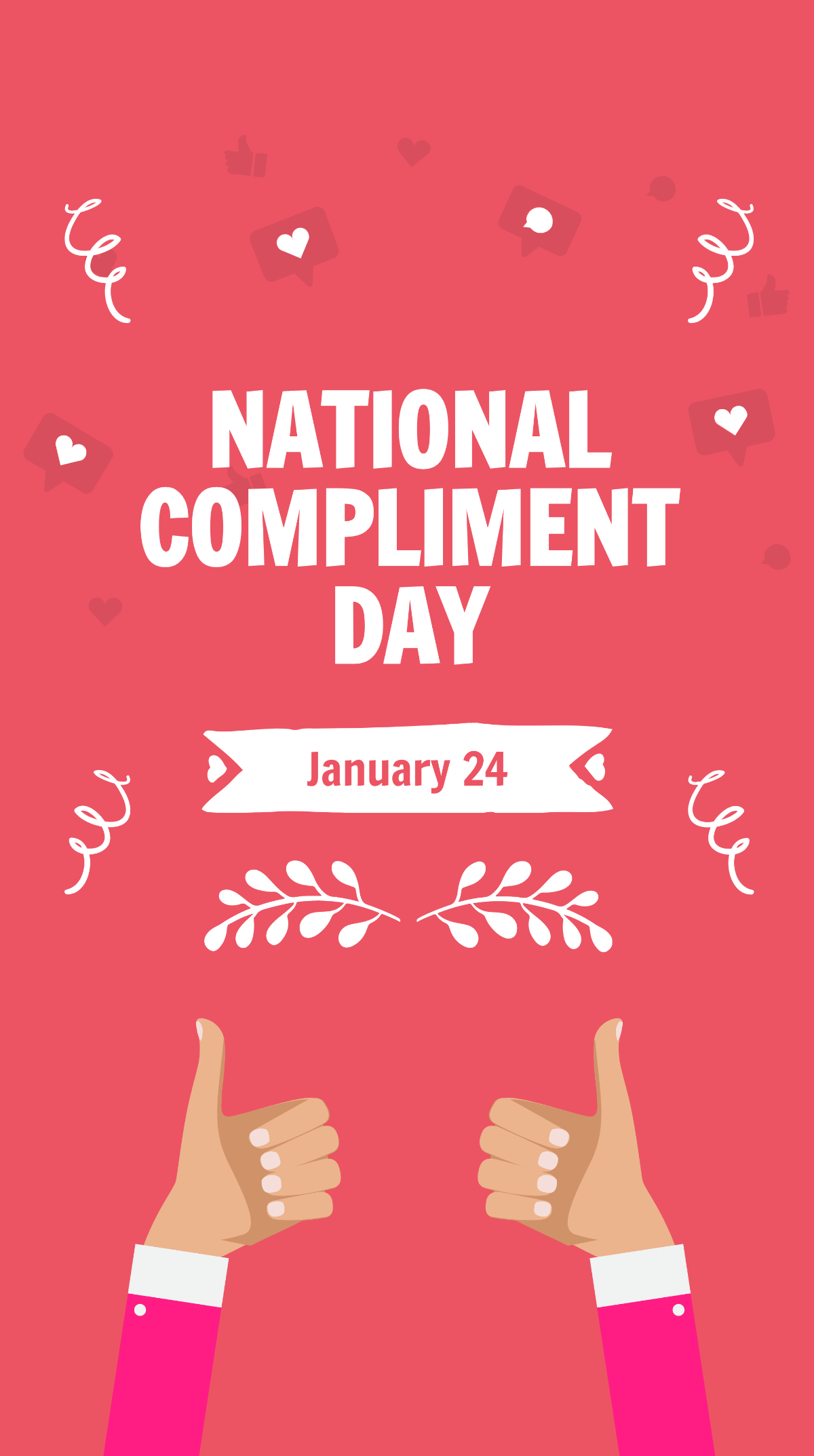 National Compliment Day Ad Whatsapp Post Template