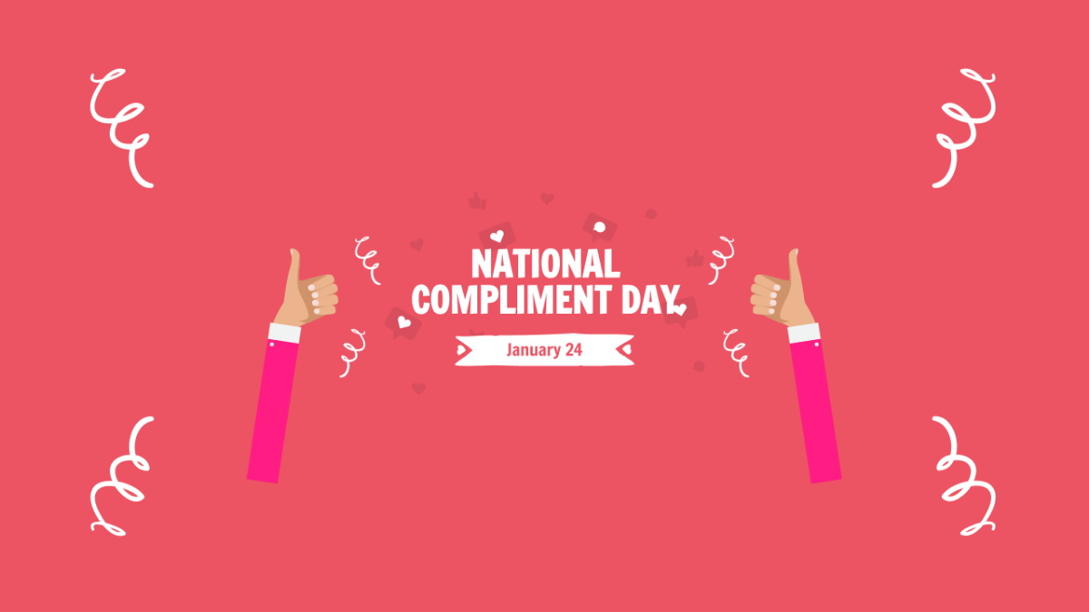 National Compliment Day Ad Youtube Banner Template