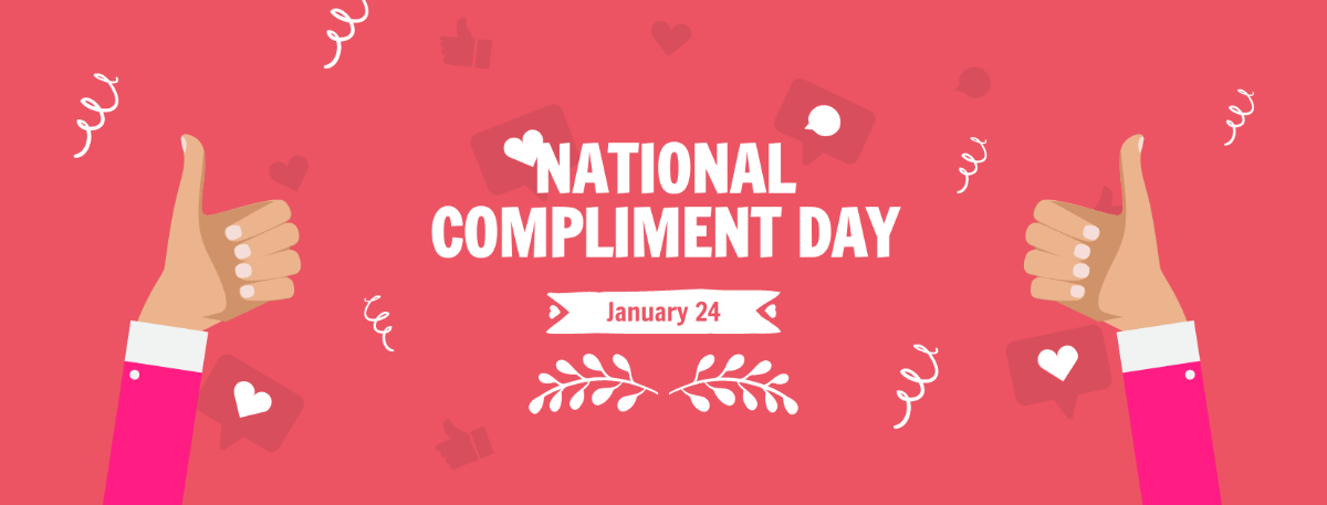 National Compliment Day Ad Facebook Cover Template