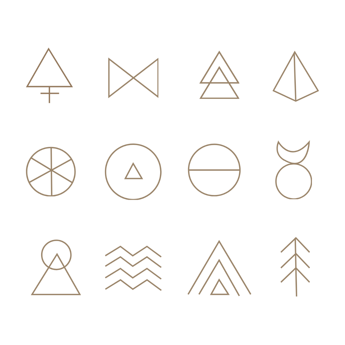 Alchemy Sign Vector Template