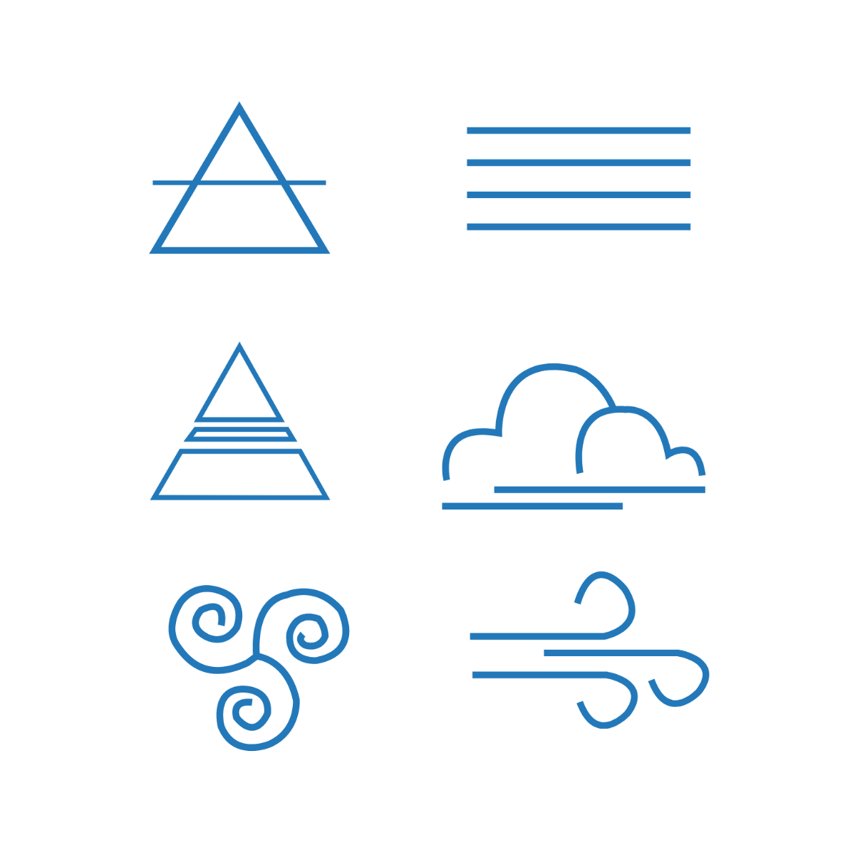 Alchemy Air Symbol Vector Template