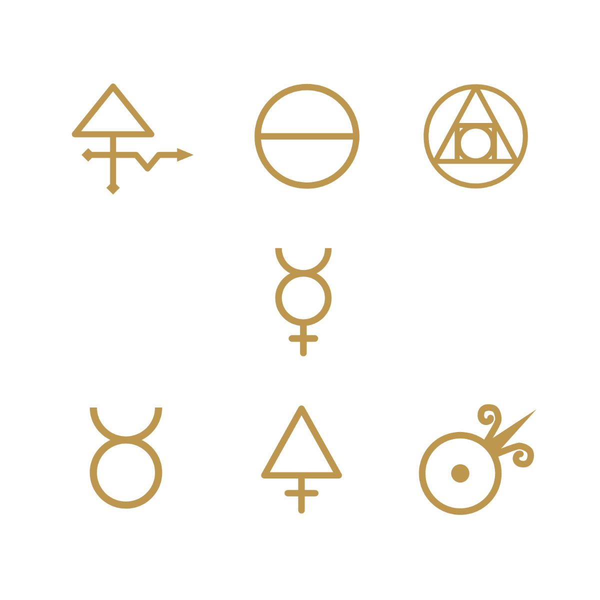 Alchemy Symbol Vector