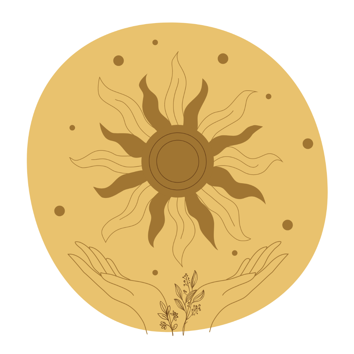 Sun Alchemy Vector Template